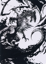Skithiryx, the Blight Dragon // Skithiryx, the Blight Dragon (AMOM-071) - March of the Machine Art Series (Borderless)