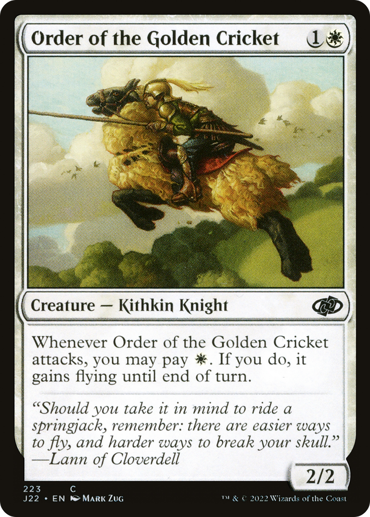 Order of the Golden Cricket [J22 - 223]