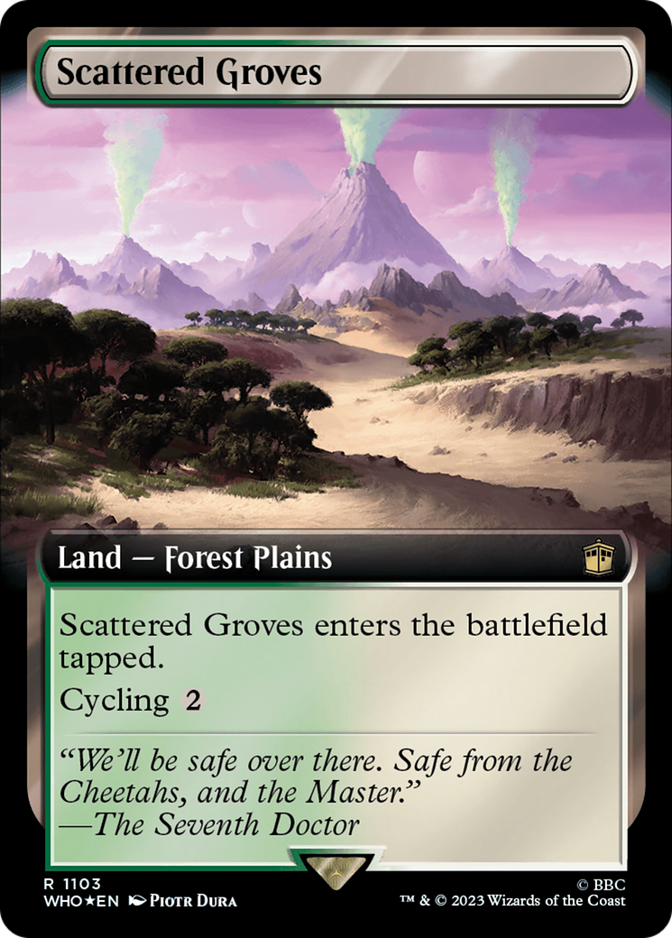 Scattered Groves (Extended Art) (Surge Foil) (WHO-1103) - Doctor Who: (Extended Art) Foil