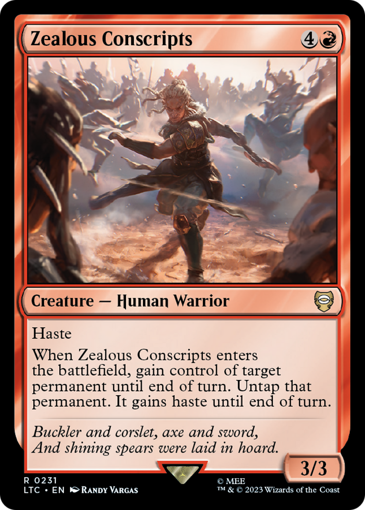 Zealous Conscripts [LTC - 231]