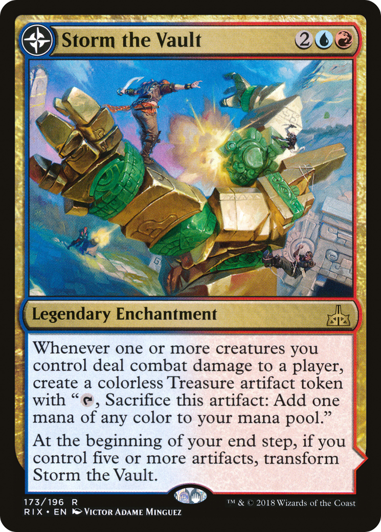 Storm the Vault (RIX-173) - Rivals of Ixalan: (compasslanddfc) Foil
