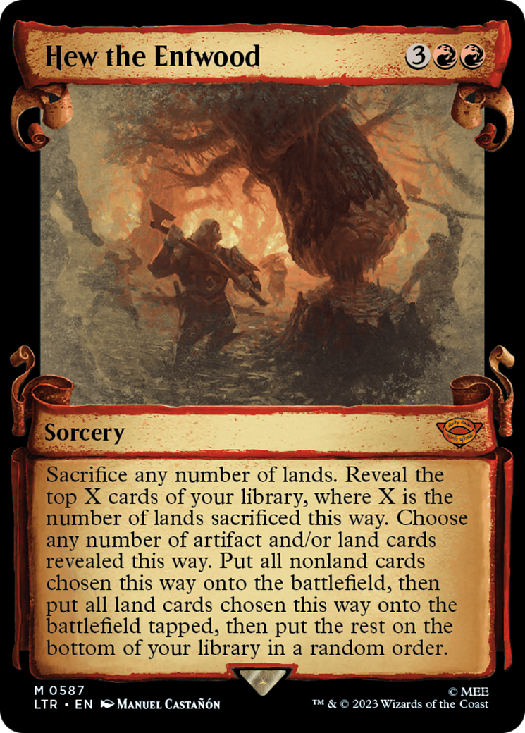 Hew the Entwood (Showcase Scrolls) [LTR - 587]