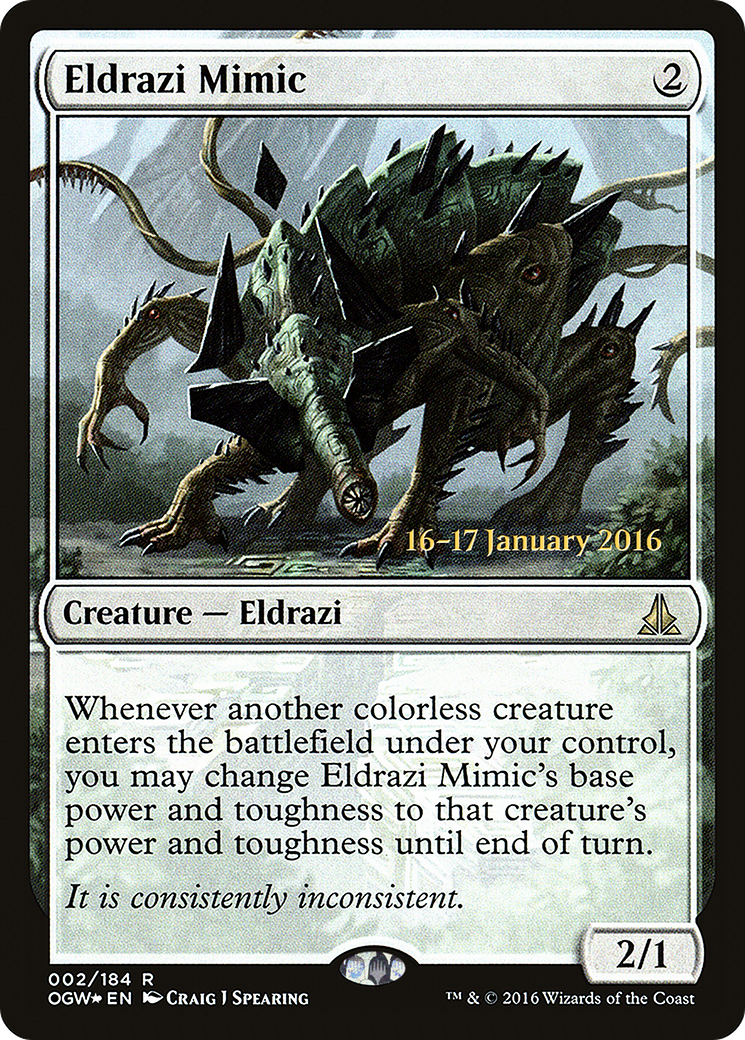 Eldrazi Mimic (PRE-002) - Oath of the Gatewatch Promos Foil
