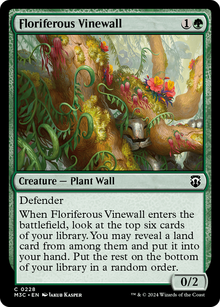 Floriferous Vinewall [M3C - 228]