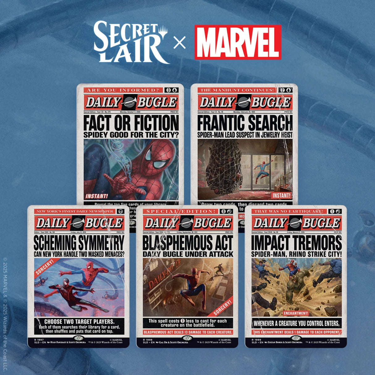 Secret Lair x Marvel's Spider-man: Daily Bugle Breaking News - Rainbow Foil