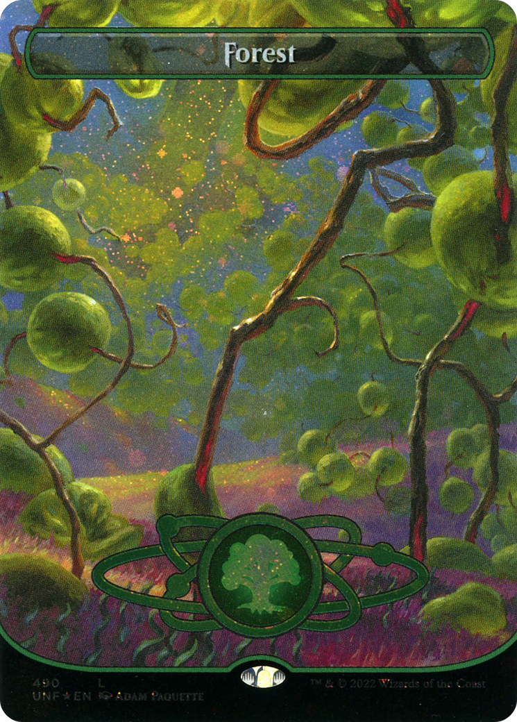 Forest (490) (Borderless) (Galaxy Foil) [UNF - 490]