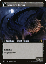 Curse of Leeches (Extended Art) (MID-345) - Innistrad: Midnight Hunt: (Extended Art, Double Faced Transform) Foil