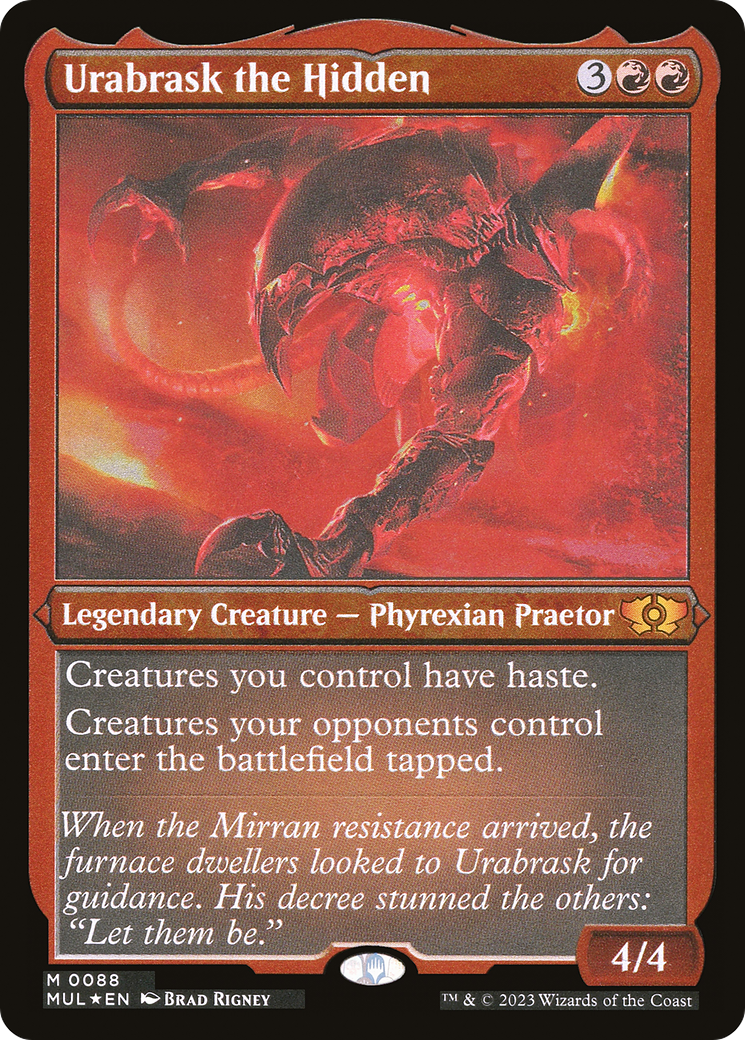 Urabrask the Hidden (Foil Etched) [MUL - 88]