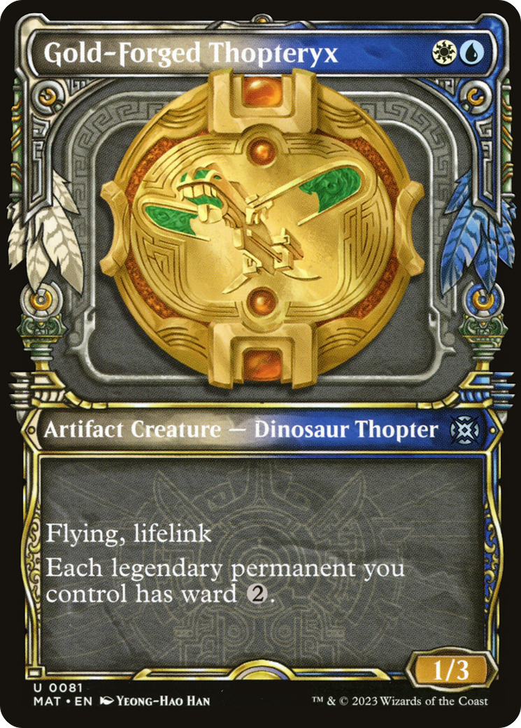 Gold-Forged Thopteryx (Showcase) [MAT - 81]