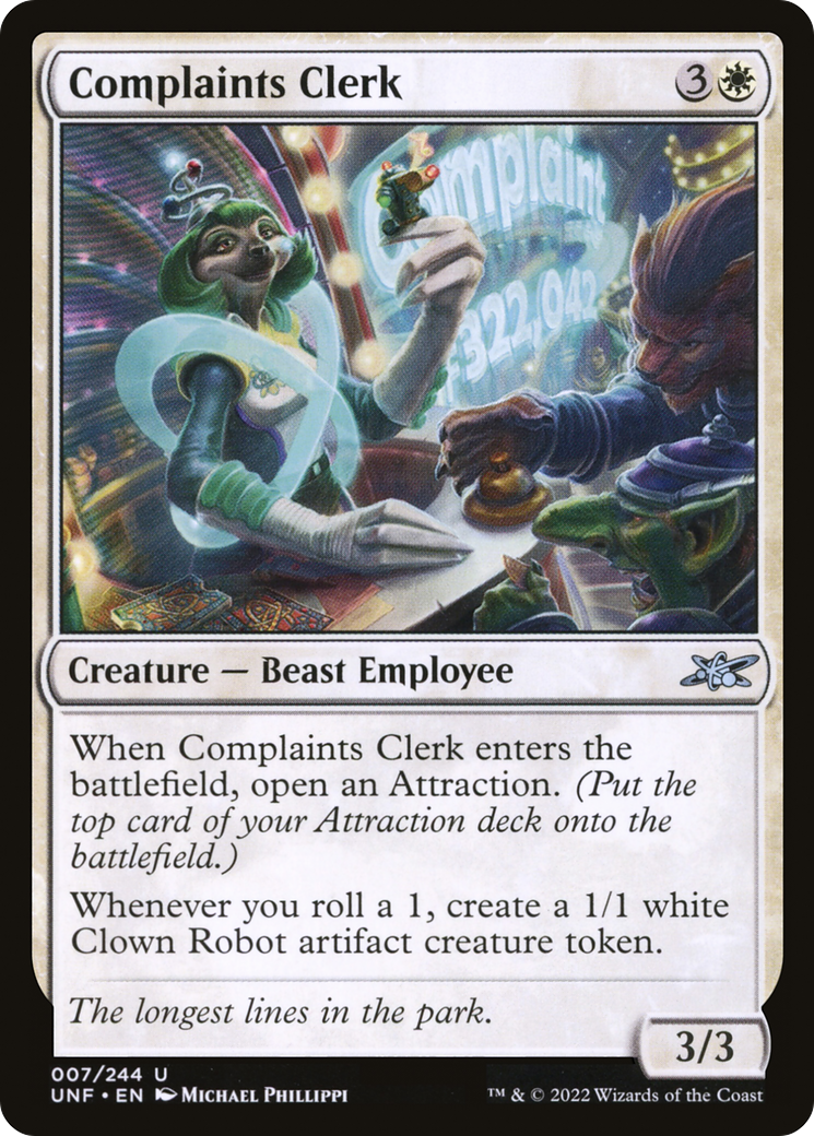 Complaints Clerk [UNF - 7]