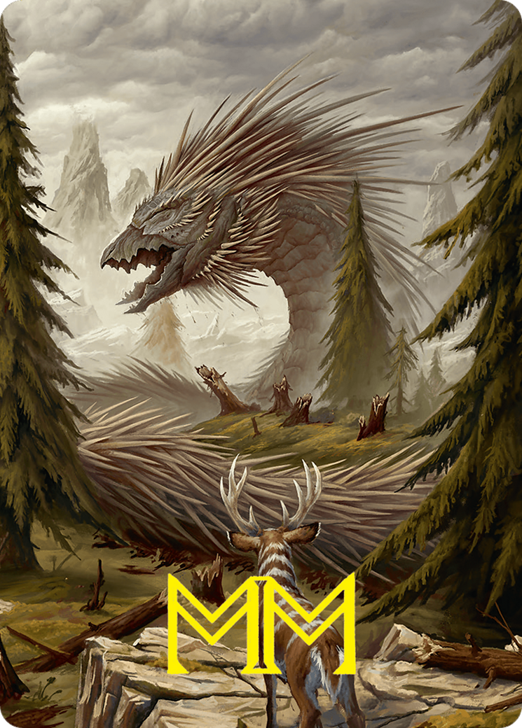 Quilled Greatwurm // Quilled Greatwurm (AFDN-044) - Foundations Art Series (Borderless) Foil