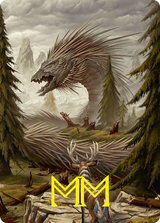 Quilled Greatwurm // Quilled Greatwurm (AFDN-044) - Foundations Art Series (Borderless) Foil