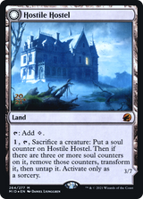 Hostile Hostel (PRE-264) - Innistrad: Midnight Hunt Promos: (Double Faced Transform) Foil