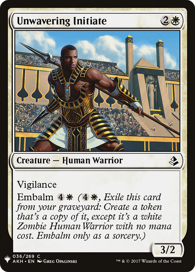Unwavering Initiate [LIST - 36]