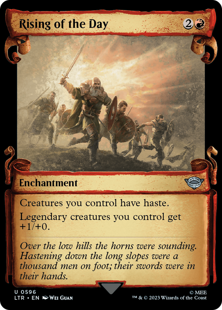 Rising of the Day (Showcase Scrolls) (LTR-596) - The Lord of the Rings: Tales of Middle-earth: (Showcase) Foil