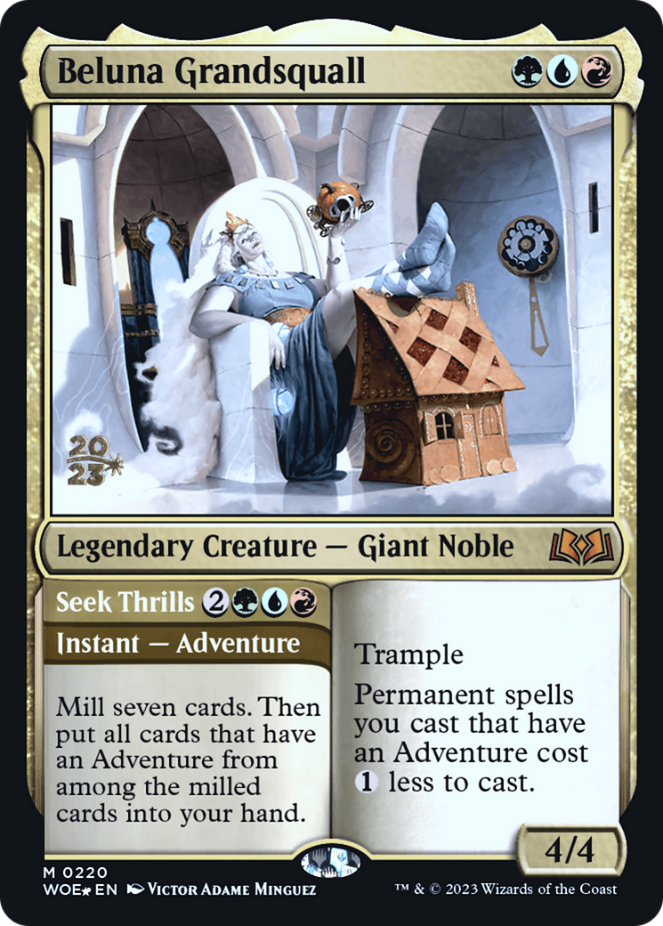 Beluna Grandsquall (PRE-220) - Wilds of Eldraine Promos Foil