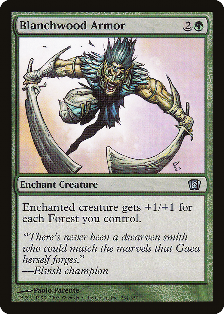 Blanchwood Armor (8ED-234) - 8th Edition Foil