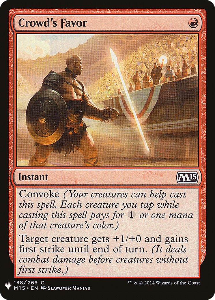 Crowd's Favor [LIST - 138]