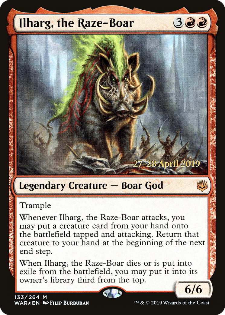 Ilharg, the Raze-Boar (PRE-133) - War of the Spark Promos Foil