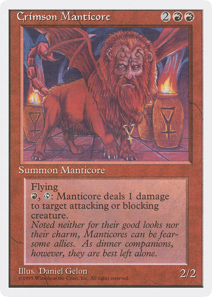 Crimson Manticore [4ED - N/A]
