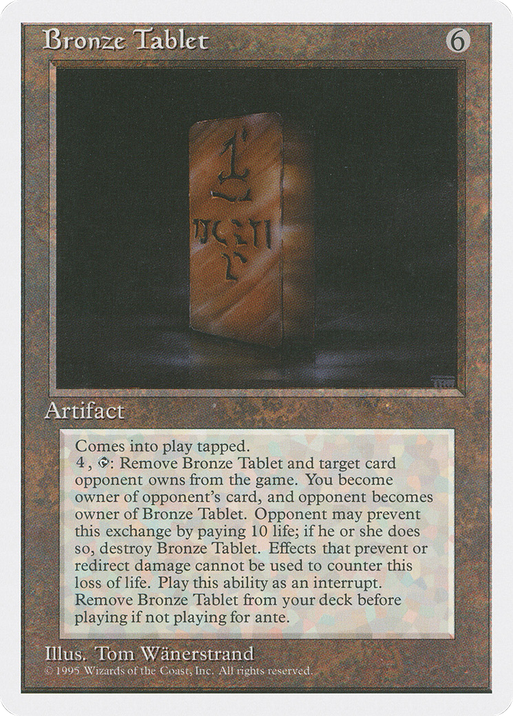 Bronze Tablet [4ED - N/A]
