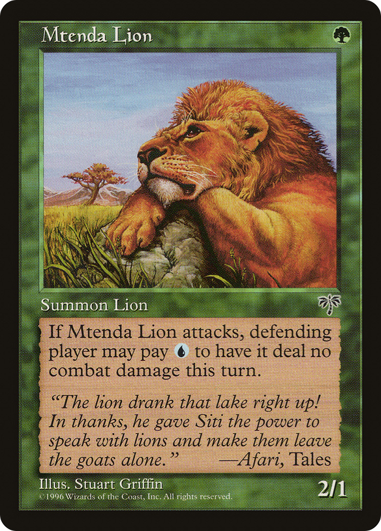 Mtenda Lion [MIR - N/A]