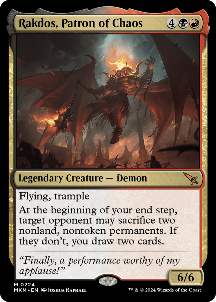 Rakdos, Patron of Chaos [MKM - 224]