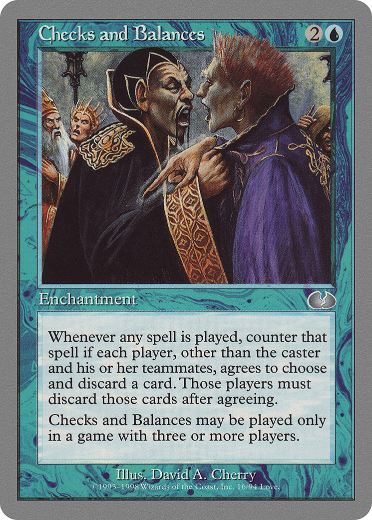 Checks and Balances [UGL - 16]
