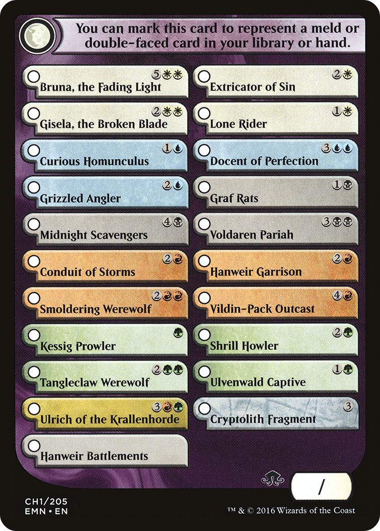 Checklist Card - Eldritch Moon [EMN - 1]