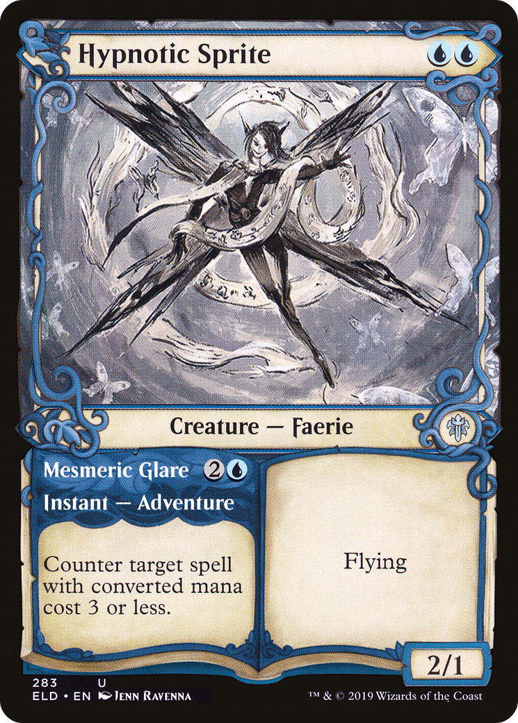 Hypnotic Sprite (Showcase) (ELD-283) - Throne of Eldraine: (Showcase) Foil