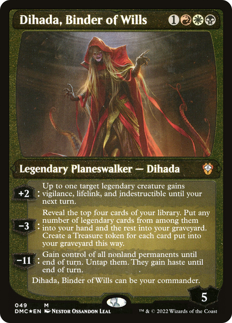 Dihada, Binder of Wills (Display Commander) - Thick Stock [DMC - 49]