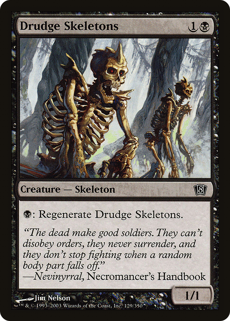 Drudge Skeletons (8ED-129) - 8th Edition Foil