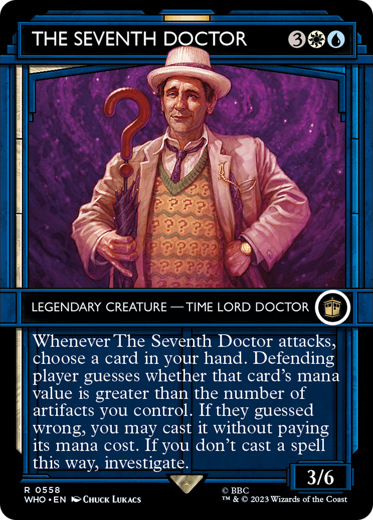 The Seventh Doctor (Showcase) (WHO-558) - Doctor Who: (Showcase) (Borderless) Foil