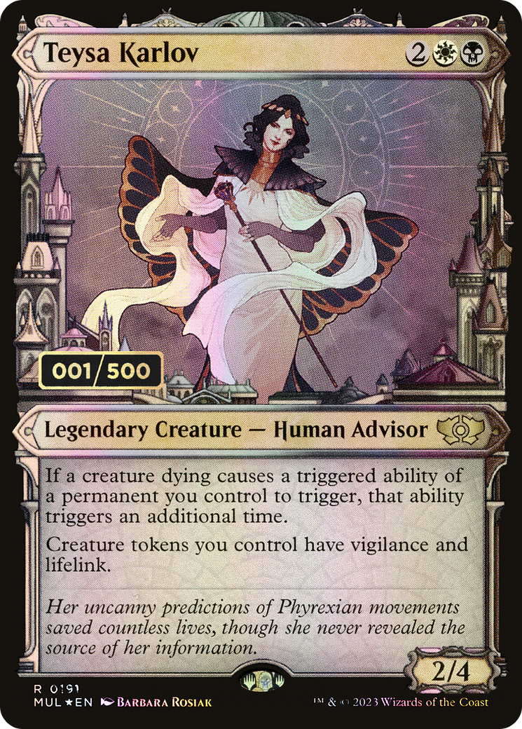 Teysa Karlov (Serial Numbered) (MUL-191Z) - Multiverse Legends: (Showcase) Foil