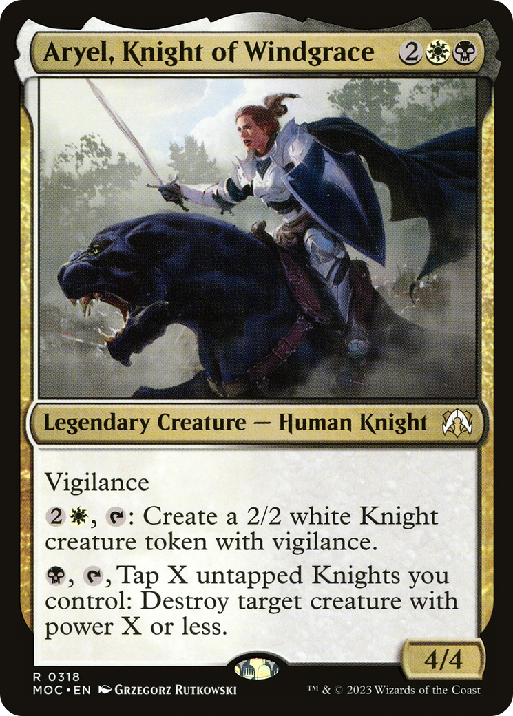 Aryel, Knight of Windgrace [MOC - 318]