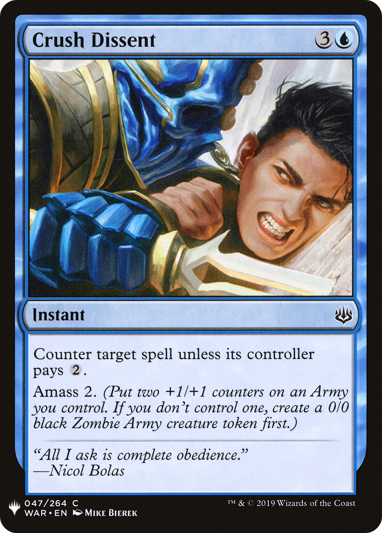 Crush Dissent [LIST - 47]
