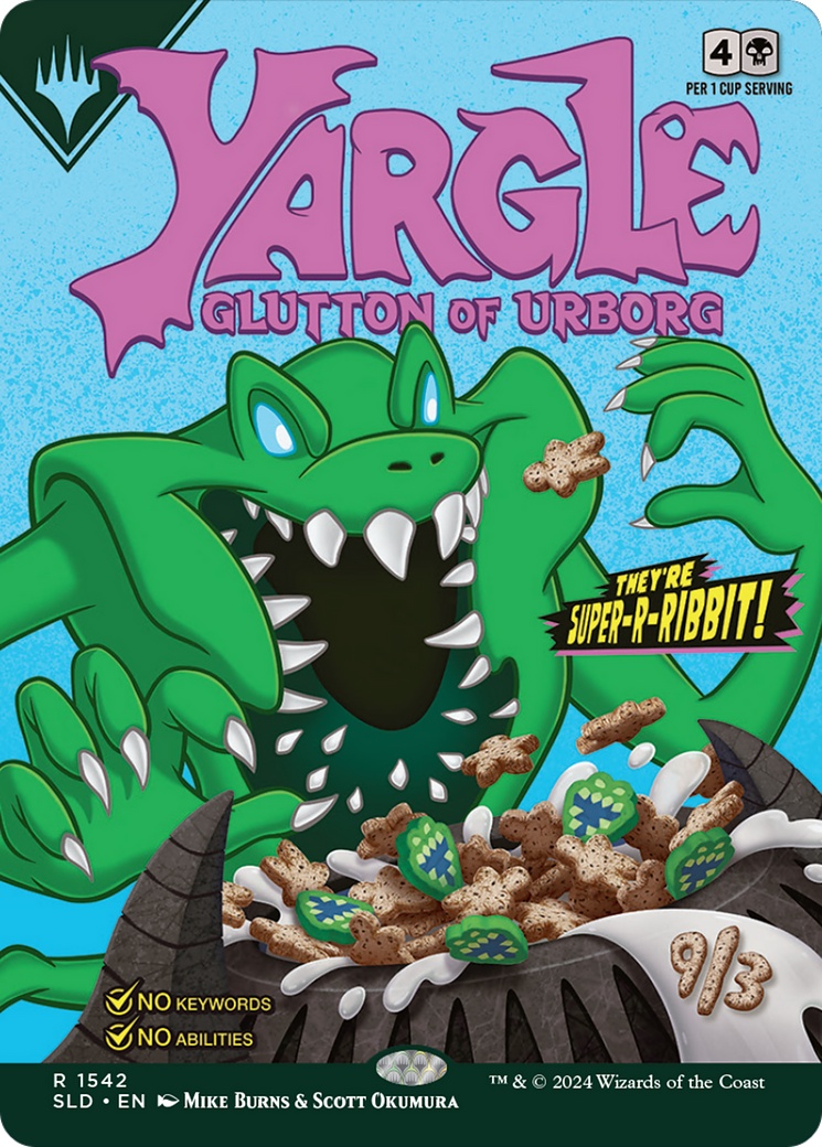 Yargle, Glutton of Urborg (SLD-1542) - Secret Lair Drop (Borderless) Foil