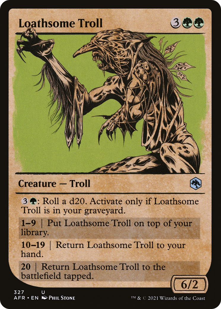 Loathsome Troll (Showcase) (AFR-327) - Adventures in the Forgotten Realms: (Showcase)