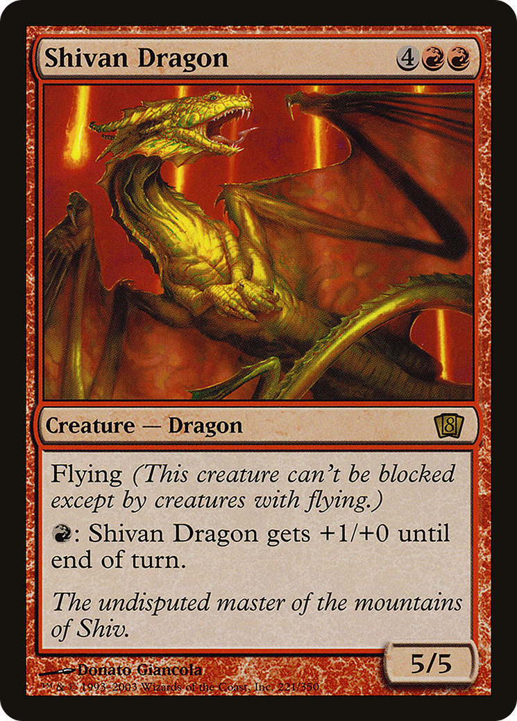 Shivan Dragon [8ED - 221]