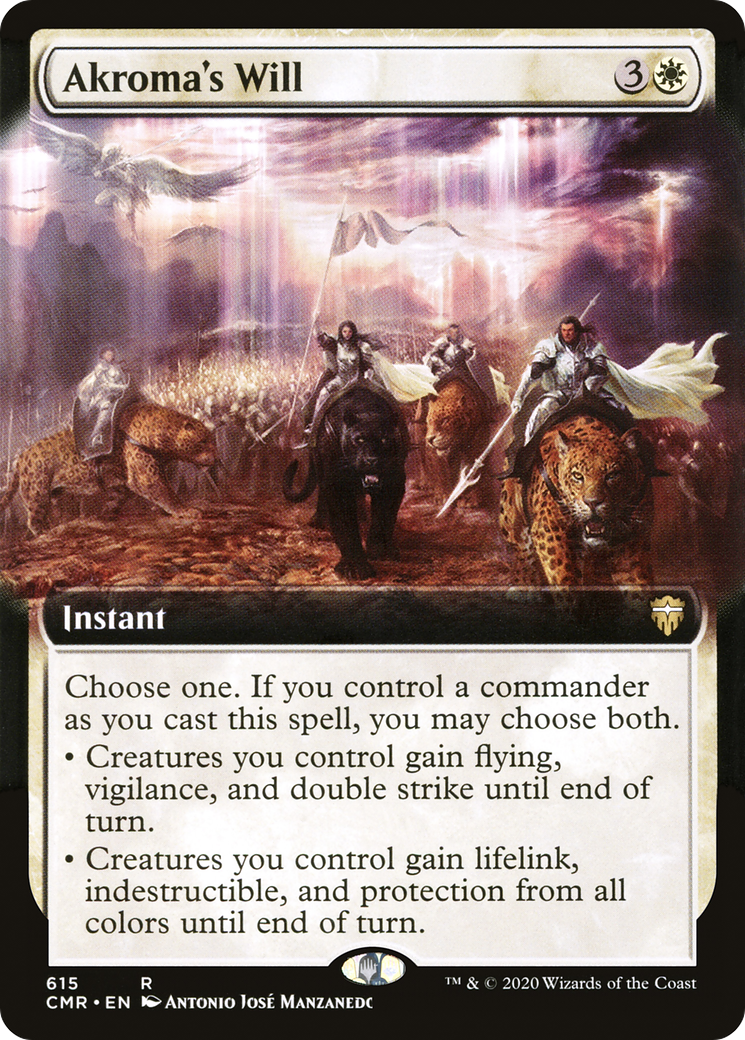 Akroma's Will (Extended Art) [CMR - 615]