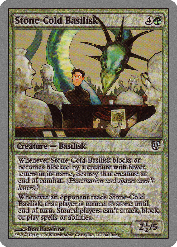 Stone-Cold Basilisk [UNH - 112]