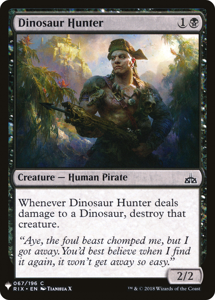 Dinosaur Hunter [LIST - 67]