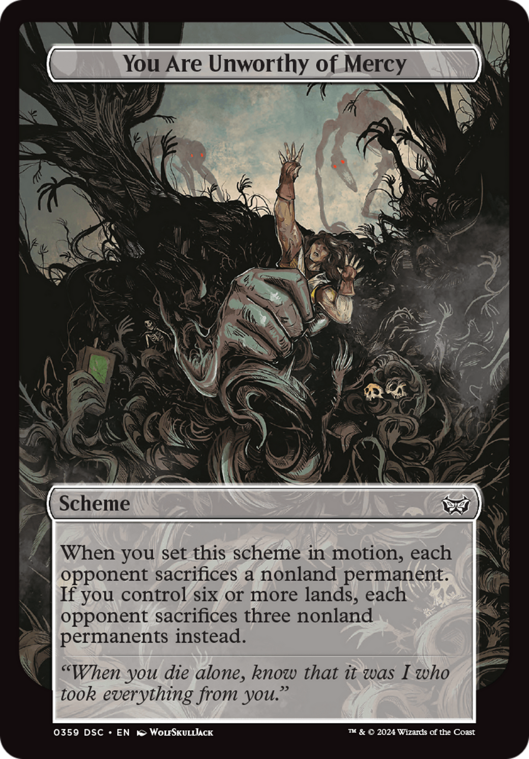 You Are Unworthy of Mercy (Full Art) [A:DSC - 359]
