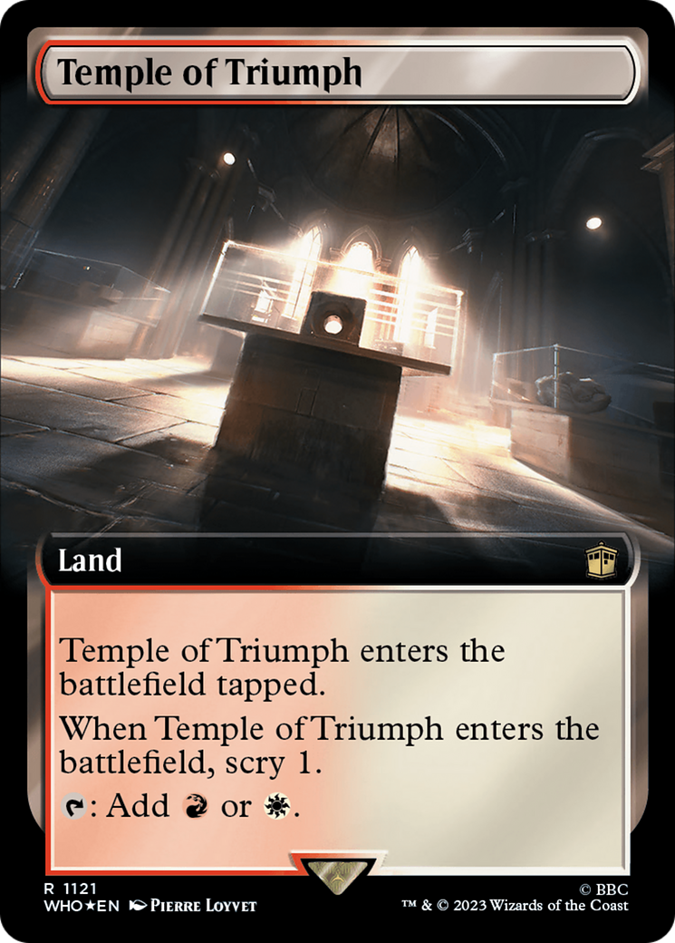 Temple of Triumph (Extended Art) (Surge Foil) (WHO-1121) - Doctor Who: (Extended Art) Foil