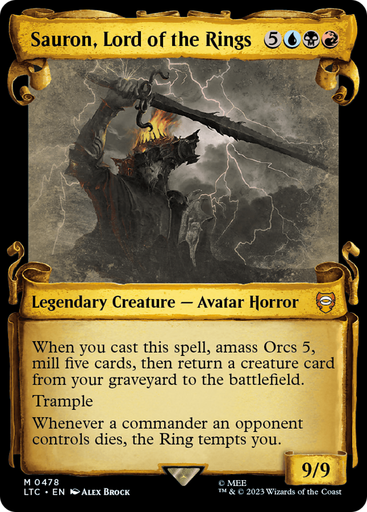 Sauron, Lord of the Rings (Showcase Scrolls) [LTC - 478]