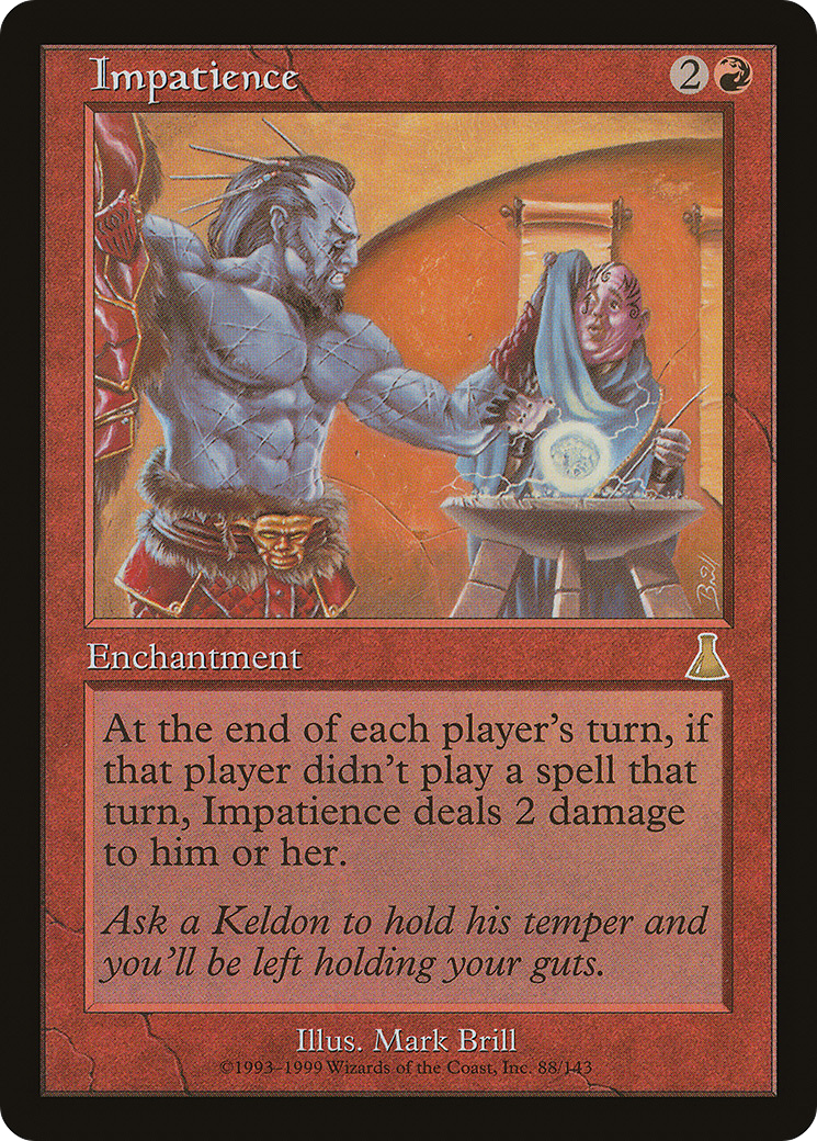Impatience (UDS-088) - Urza's Destiny Foil