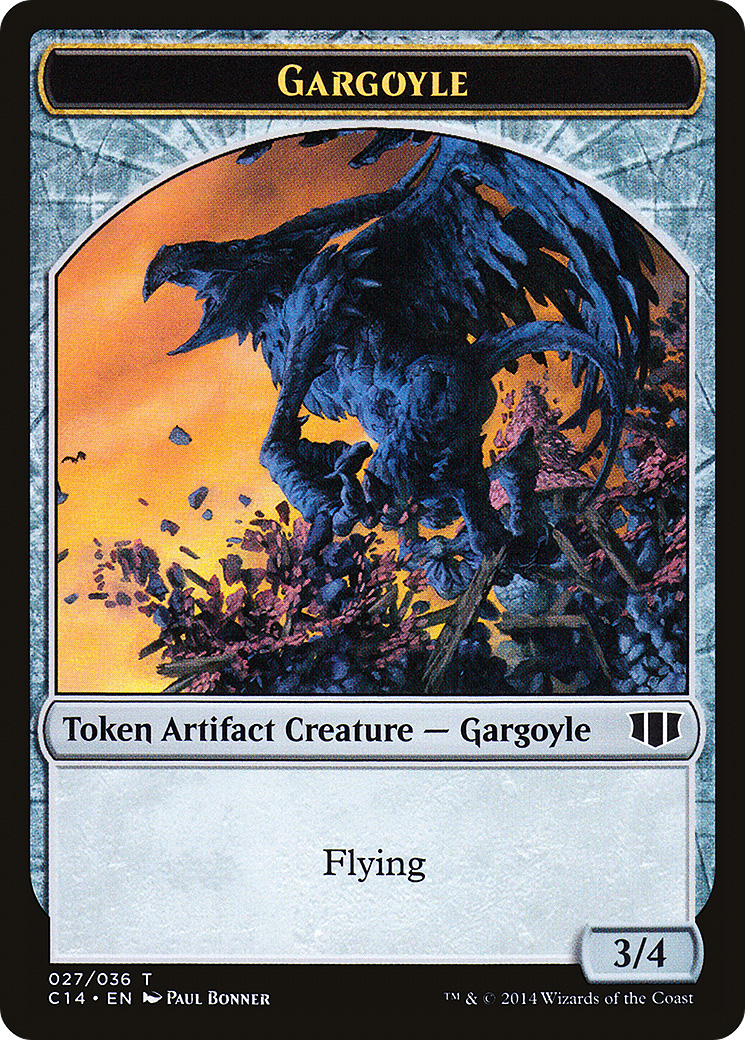 Gargoyle // Elf Warrior Double-Sided Token [C14 - 27 // 24]