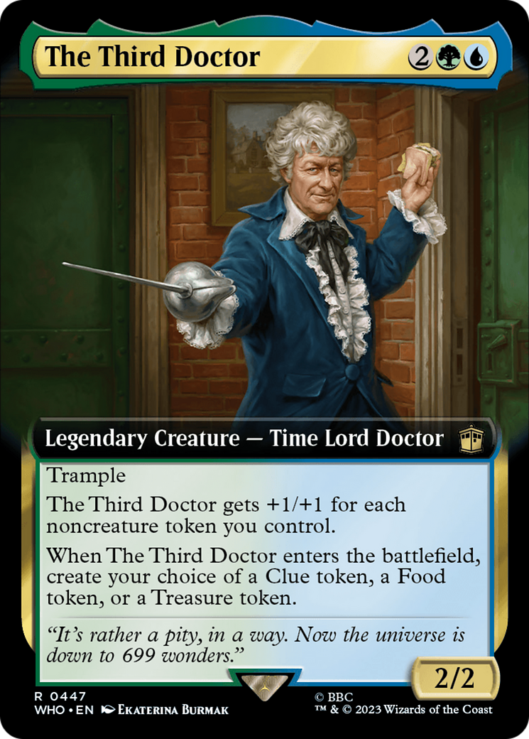 The Third Doctor (Extended Art) (WHO-447) - Doctor Who: (Extended Art)
