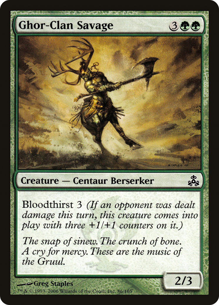 Ghor-Clan Savage [GPT - 86]