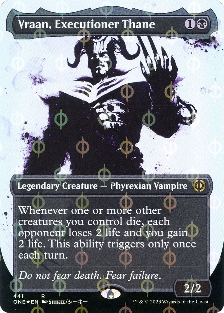 Vraan, Executioner Thane (Showcase) (Step-and-Compleat Foil) [ONE - 441]